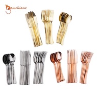 [Gamchiano] 6 Set Home Cutlery Set Disposable Plastic Forks Spoons Knifes Events, Parties,