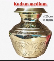 Brass ashtalaxshmi kudam /kalash/brass astalakshmi kudam Pooja item/Vengalam kudam