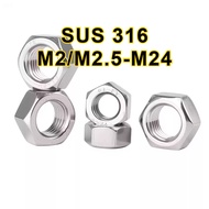 316 hexagonal nut screw cap  Hex Nut DIN934 | SUS 316 Stainless Steel Grade A2-70 |  | Hexagon Nut  