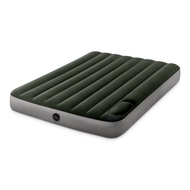 INTEX 經典雙人充氣床墊(fiber-tech)-內建腳踏幫浦-寬137cm(64762)