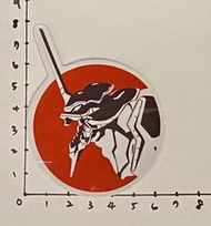福音戰士 初號機 暴走 8*6.5 防水 貼紙 車貼 行李箱貼 非 哥吉拉 全新未使用 尺寸約8*6.5CM