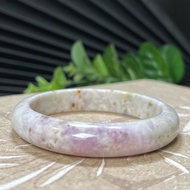 稀有紫方鈉石手鐲54MM 冰潤高瓷薰衣草紫神奇變色石手環 獨特有趣
