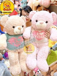 Gấu Bông Teddy Áo I Love You - Teddy Bông Cao Cấp