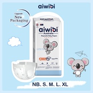Aiwibi Comfy Dry Diapers Tape Pants - S52/M48/L44/XL40(1 Pack)