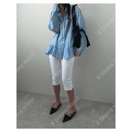 DPS Genuine Korean Dongdaemun Korea Daigou Fashionable Elastic 7-Point Fitted Pants Small Version an