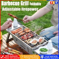 Foldable Grill Portable Outdoor Barbeque BBQ Grill Non-Stick 304 Stainless Barbeque with Tray
