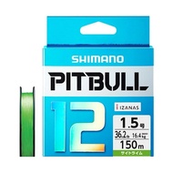 Shimano Line Pitbull12 150m PL-M52R 1.5 Size Site Lime