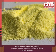 Bubuk Sulfur Belerang Obat Gatal Panu Kadas Kurap 250gr, Belerang Obat Gatal, Belerang Kuning, Beler