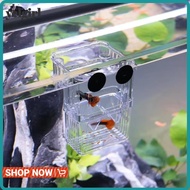 AGLYELGIRL Fish Breeding Box, Acrylic Isolation Aquarium Breeder Box,  Feeding Access Hatching Funct