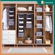 Hanging Wardrobe Organiser Hanging Clothes Storage Bag With Drawer Clothes Cabinet Organizer