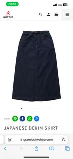 Gramicci JAPANESE DENIM SKIRT 單寧 牛仔裙 M