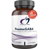 Designs for Health Chewable GABA - 200mg PharmaGABA Chewables, Fermented + Bioavailable GABA Supplem