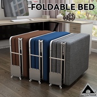 Foldable Bed Office Single Lunch Break Bed Three Folding Bed Multi-Sized Latex Upholstery