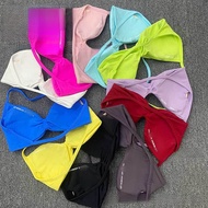 Dfyne Same Style Seamless Backless Halterneck Sports Small Bra High Elastic Matt Nylon Fabric Yoga B