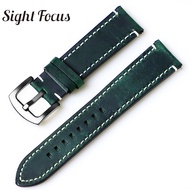 18mm19mm20mm21mm22mm24mm Universal Vintage Leather Watch Strap Quick Release Pins Watch Band for Rolex Omega IWC Genuine Leather Watchbands Khaki Navy Black Brown Dark Green Wine Red Burgundy Gray Watchbands Bracelet
