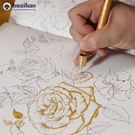 HUAIHAO 1Pc Car Scratch Repair Pen Detailing Fine Line Fluid Pen Writer Paint Applicator Pen Slantin