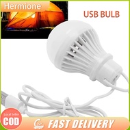 Mini USB Bulb 5W/7W/12W LED Light Bulb Portable Tent Light Travel Lighting 5V 1.2m USB Bulb Lantern 