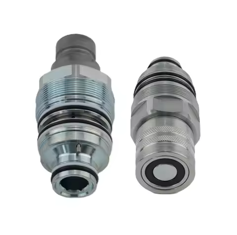 Male & Female Flat Face Coupler Kit 6679837 6680018 For Bobcat S205 S220 S250 S300 S330 S450 753 763