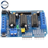 LUUMXAI Motor Drive Shield Expansion Board, 0.6A Peak 1.2A 4 H‑Bridges Motor Drive Shield Expansion 