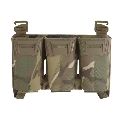 Tactical Multi-caliber Triple Mag Pouch 2Nd Layer Admin Extended Bag for Sub-Zero Plate Carrier Fron