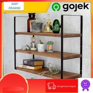 KAYU Fuji 3-wood Shelf Wall Shelf/Multipurpose Minimalist Shelf Width 20cm - 40cm