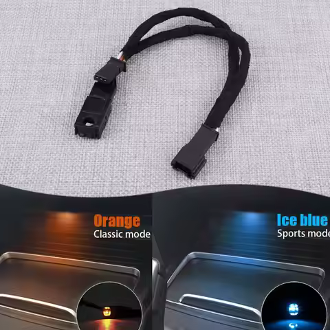 63319242162 LED Cup Holder Ambient Light With Y Cable Fit for BMW 3 4 Series M3 F30 F31 F32 F33 F34 