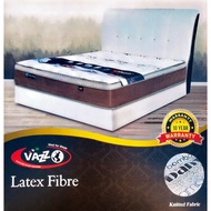 【Vazzo】Latex Fibre Mattress with anti-dust mite treated fabric/ pocket spring (Thickness 15 inch)