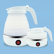 【Hot ticket】 600 Ml Electric Kettle Folding Silicone Hot Water Pot Household 600ml 800w 220v Travel Kettles Camping Teapot