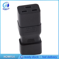 [Homyl4] C14 to C19 Connector IEC 320 Male to Female Power Plug Adapter Converters