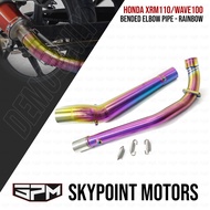 XRM110/WAVE100/SMASH115 BENDED ELBOW (RAINBOW) (9856-735)