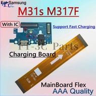 For Samsung M31S M317F Charging Board USB Charging Port Microphone Dock Connector Main Board Flex Ca