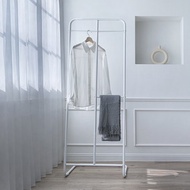【Sim'n Coz】L型雙排掛衣架/落地衣架/吊衣桿 (白)