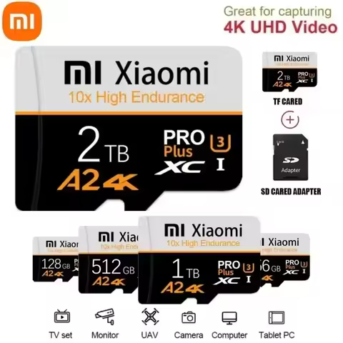 Original Memory SD Card 2TB 1TB 512GB 256GB 128GB High Speed Micro Card SD 4K Video TF Flash Card Fo
