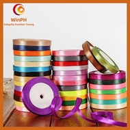 win.PH | 25Yards/22m/Roll 0.6/1.0cm ribbon, satin ribbon, decorative ribbon, gift packaging, Ribbon