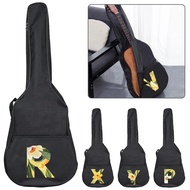 Portable Electric Guitar Case 31-41 Inch Classic Acoustic Guitar Cover Guitar Bag Backpack Floral Se