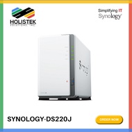 Synology DS220J2bay Diskstation, Quad Core 1.4GB (drives not included) |DS220J| Holistek