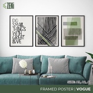 ZENi VOGUE Framed Poster | A3 A2 A1 Modern VOGUE Series Poster Frame | Wall Art & Wall Decor