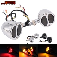 Motorcycle Retro LED Indicators Turn Signal Light For Harley Sportster 883 Iron XL1200 Cafe Racer CB