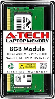 A-Tech 8GB RAM Replacement for Crucial CT8G48C40S5 | DDR5 4800 MHz PC5-38400 1.1V SODIMM 262-Pin Non
