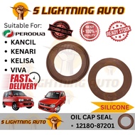 (12180-87201) OIL CAP SEAL PERODUA KANCIL, KELISA, KENARI, VIVA (SILICONE)