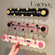 UAENAU Door Hanger Hooks, Bedroom Organizer Wall-mounted Dopamine Coat Racks,  9 Hooks Traceless Dop