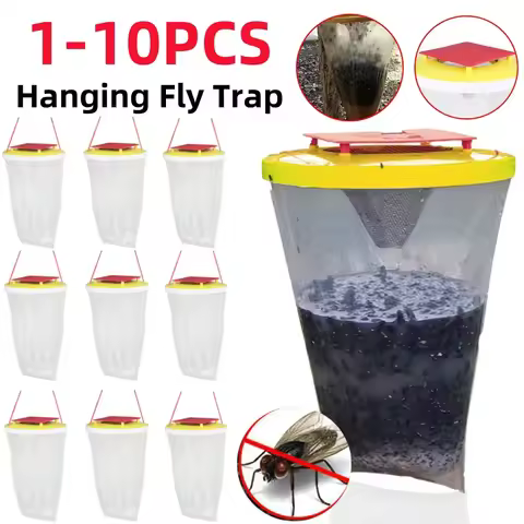 1-10Pcs Fly Trap Hanging Fly Catcher Disposable Fly Lure Bag Hanging Bag Non Toxic for Parks/Canteen