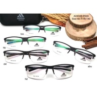 KACAMATA FRAME ADIDAS P009 BIG SIZE MINUS LEBAR PRIA WANITA -+Cylinder Axis (Terima Resep Dokter)