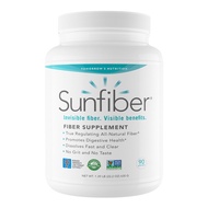 Sunfiber, Prebiotic Fiber Supplement for Digestive Health, Low FODMAP, Gluten-Free, Unflavored, 90 S