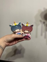 little twins star 獨角獸 玻璃公仔擺設