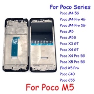 High Quality Middle Frame For Xiaomi Poco M4 Pro 4G M4 M5 M5S X5 Pro M4 Pro M3 Pro 5G X4 GT X3 GT X4