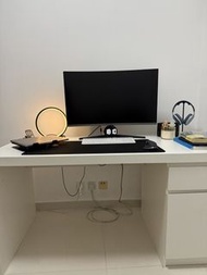 IKEA MALM White Desk 140x65cm