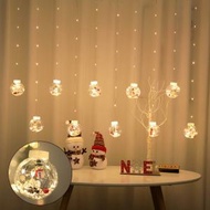 森之部落 - 聖誕LED銅線許願球吊飾燈串燈飾（雪人 暖白 電池款 長3米）