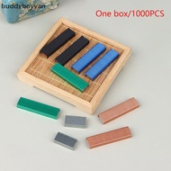 buddyboyyan 26/6 Staples Pin 1000pcs/Box Metal Office Standard Stapler Staples 26 / 6 Binding Machin