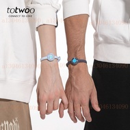 totwoo Couple Bracelet Remote Love Handy Tool Interaction Flashing Sensor Vibration Gift For Girlfri